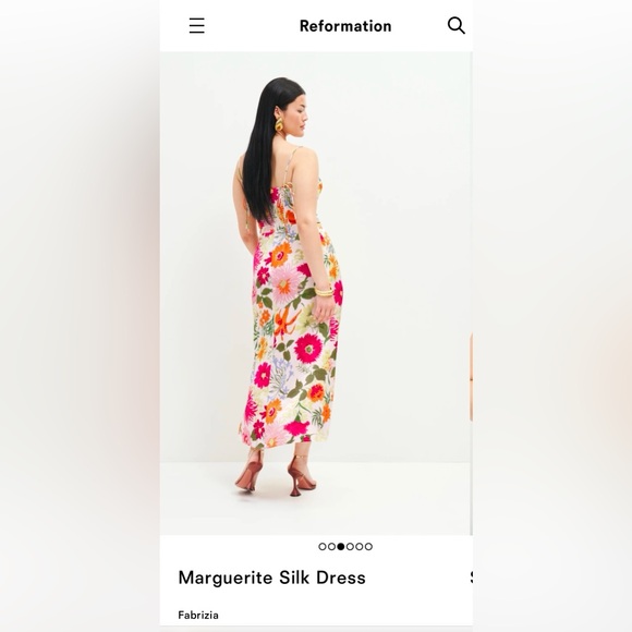 Reformation Marguerite Silk Dress- NWT - Picture 2 of 8
